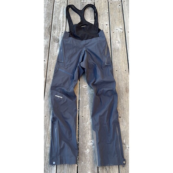 NWT! Patagonia Dual Aspect Bibs Men's S Alpine Climbing Recco Smolder Blue $399 - Picture 1 of 13